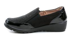Wojtylko 7B26318 černé dámské polobotky