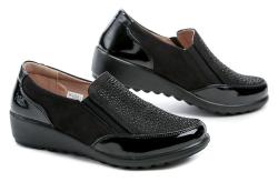 Wojtylko 7B26318 černé dámské polobotky