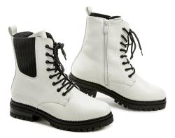 Wojtylko 7ZB23026B biele dámske zimné topánky