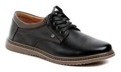 Wojtylko 8W24372C černé pánské polobotky Wojtylko 8W24372C černé pánské polobotky