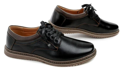 Wojtylko 8W24372C černé pánské polobotky