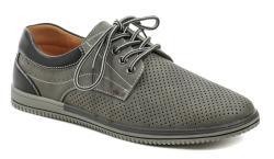 Wojtylko 9W22605S šedé pánské polobotky Wojtylko 9W22605S šedé pánské polobotky
