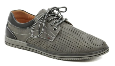 Wojtylko 9W22605S šedé pánské polobotky Wojtylko 9W22605S šedé pánské polobotky