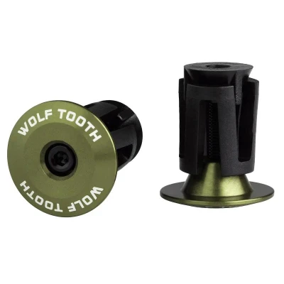 WOLF TOOTH Barplug koncovky aluminium/olive