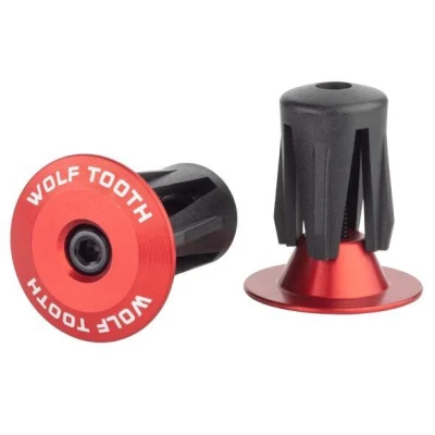 WOLF TOOTH Koncovky BARPLUG Aluminium/červená