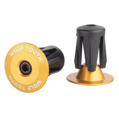 WOLF TOOTH Koncovky BARPLUG Aluminium/zlatá