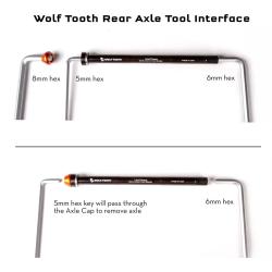 WOLF TOOTH oranžový kryt pevné osy
