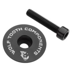 Wolf Tooth krytka Ultralight Stem Cap Flat Čierna