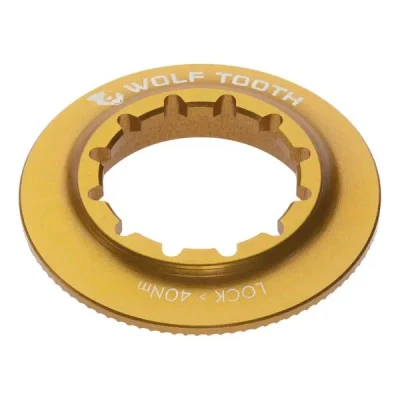 WOLF TOOTH Centerlock Rotor Internal Spline zlatá matice WOLF TOOTH Centerlock Rotor Internal Spline zlatá matice