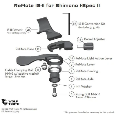Wolf Tooth Remote Is-ii Conversion Kit