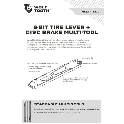 WOLF TOOTH 8-bit Tire Lever Kit One nářadí