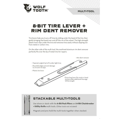 WOLF TOOTH 8-bit Tire Lever Kit One nářadí