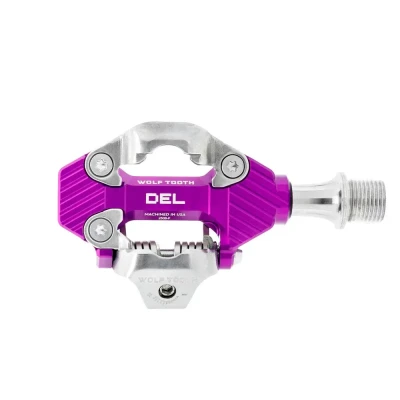 WOLF TOOTH Pedály DEL Gravel Race Clipless Ultraviolet Purp
