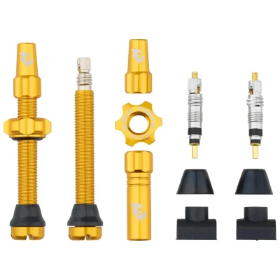 WOLF TOOTH Ventilky Tubeless Valve Stem Kit 44mm Zlatá
