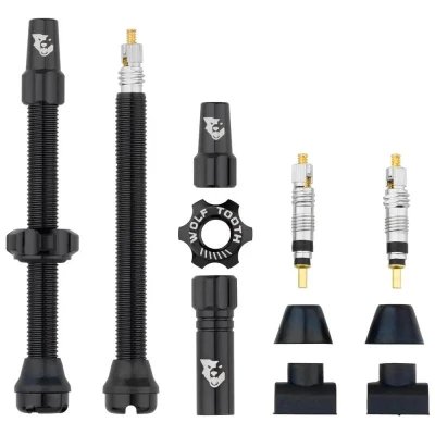 WOLF TOOTH Tubeless Valve Stem Kit 60mm Černé ventilky WOLF TOOTH Tubeless Valve Stem Kit 60mm Černé ventilky