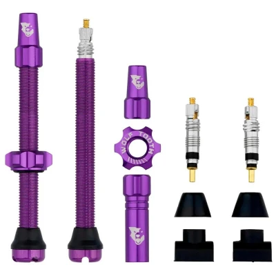 WOLF TOOTH Tubeless Valve Stem Kit 60mm Fialové ventilky WOLF TOOTH Tubeless Valve Stem Kit 60mm Fialové ventilky