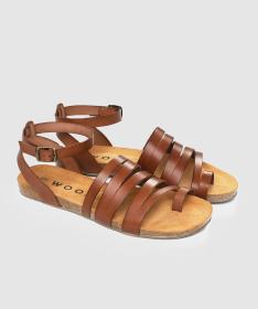 Woox Aesta Fuscus Brown dámske sandále Woox Aesta Fuscus Brown dámske sandále