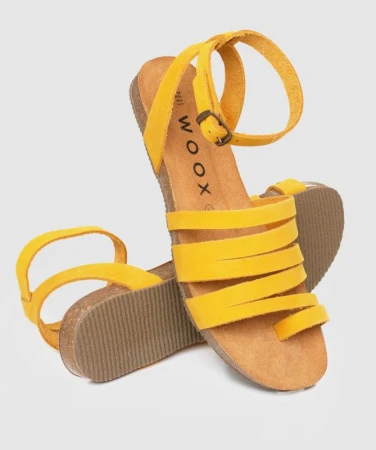 WOOX Aesta Lutea Yellow dámské sandály