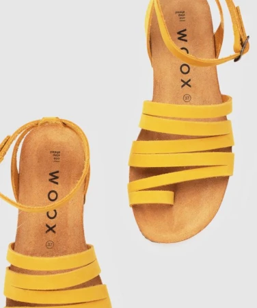 WOOX Aesta Lutea Yellow dámské sandály