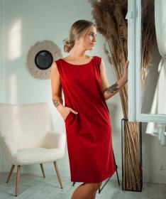 Woox Amado Red Dahlia šaty