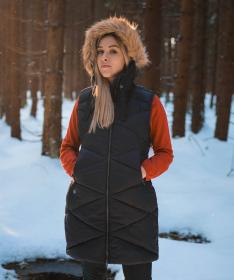 Woox Asola Black Onyx dámska vesta