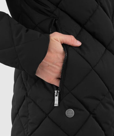 WOOX Aspen Jet Black dámský kabát