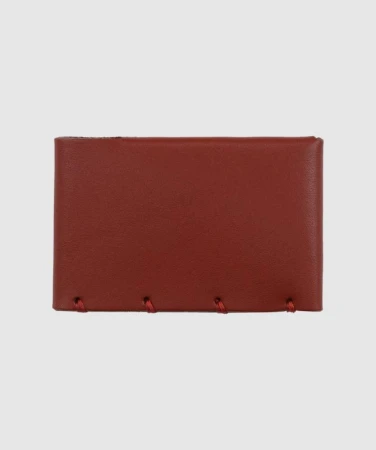 Woox Ayna Red pánská kožená kartová peněženka