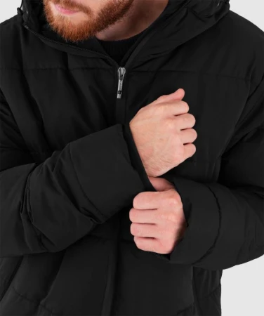 Woox Baffin Anthracite pánská parka + triko zdarma