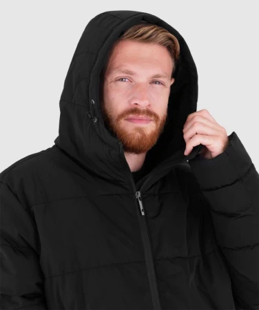 Woox Baffin Anthracite pánská parka + triko zdarma