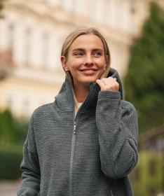 Woox Laval Castor Grey woolshellová bunda