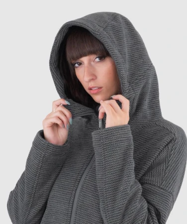 Woox Laval Castor Grey woolshellová bunda