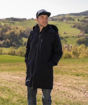 WOOX Ede Black Beauty pánská softshellová parka