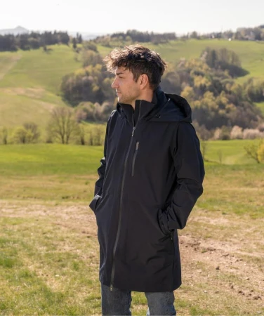 WOOX Ede Black Beauty pánská softshellová parka