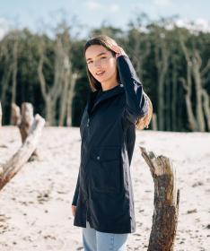 Woox Facilis Putamen Dark Chica dámská bunda + triko zdarma