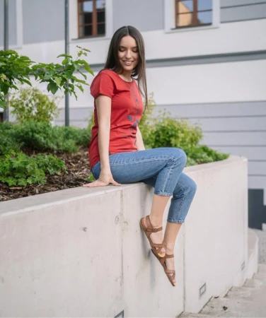 Woox Fidea Natura Brown dámské sandály