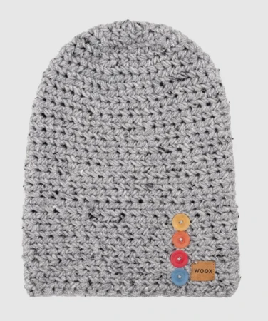 WOOX Grey Button pánská čepice