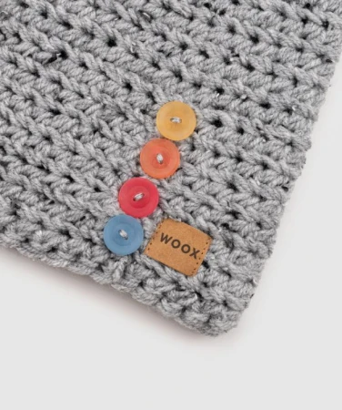WOOX Grey Button pánská čepice