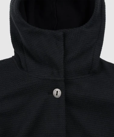 Woox Harlem Black Beauty woolshellový kabát