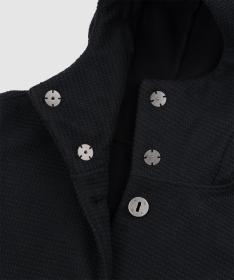 Woox Harlem Black Beauty woolshellový kabát