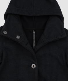 Woox Harlem Black Beauty woolshellový kabát