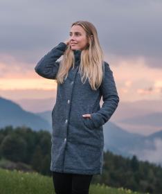 Woox Woolshellový kabát Harlem Blue Nights