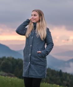 Woox Woolshellový kabát Harlem Blue Nights