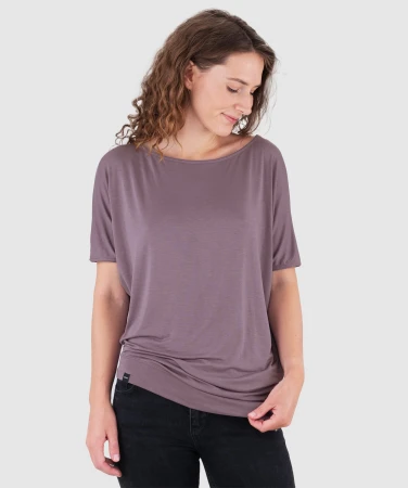 WOOX Hornus Black Plum dámské triko