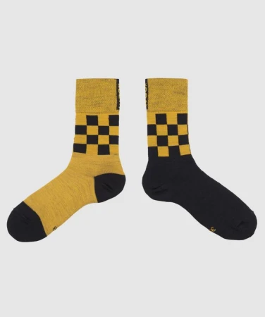 WOOX Iakora Yellow pánské merino ponožky