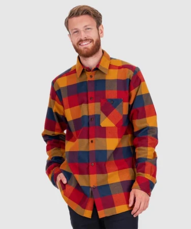WOOX Inishmaan Buckthorn Brown pánská košile