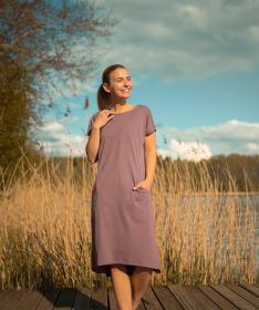 Woox Jomitan Black Plum šaty