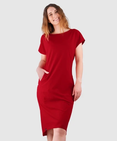 WOOX Jomitan Haute Red dámské šaty