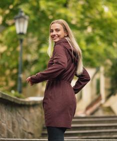 Woox Philo Oxblood Red softshellový kabát