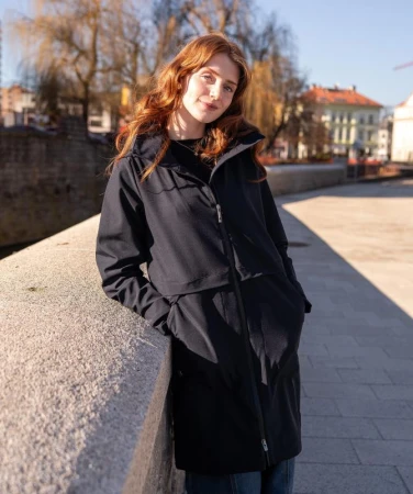 WOOX Vallen Black Beauty dámský softshellový kabát