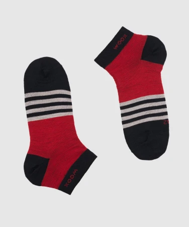 WOOX Kapila Red pánské merino ponožky
